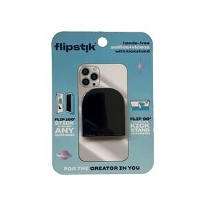 Flipstik Defy Gravity Cell Phone Stick & Stand - Classic Black - New